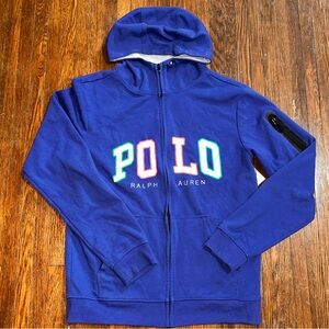 Polo by Ralph Lauren Women’s Medium Blue Full Zip Hoodie